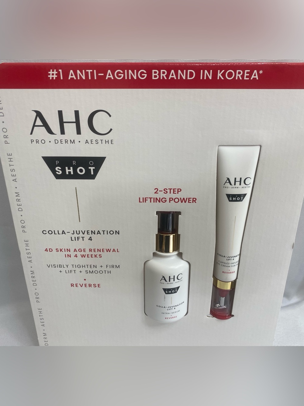 AHC Pro Shot Colla-Juvenation Lift 4 – 2-Step Lifting Power Set